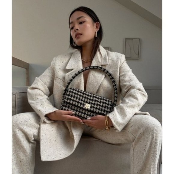 Anine Bing Handbags - Anine Bing Nico Bag in Houndstooth